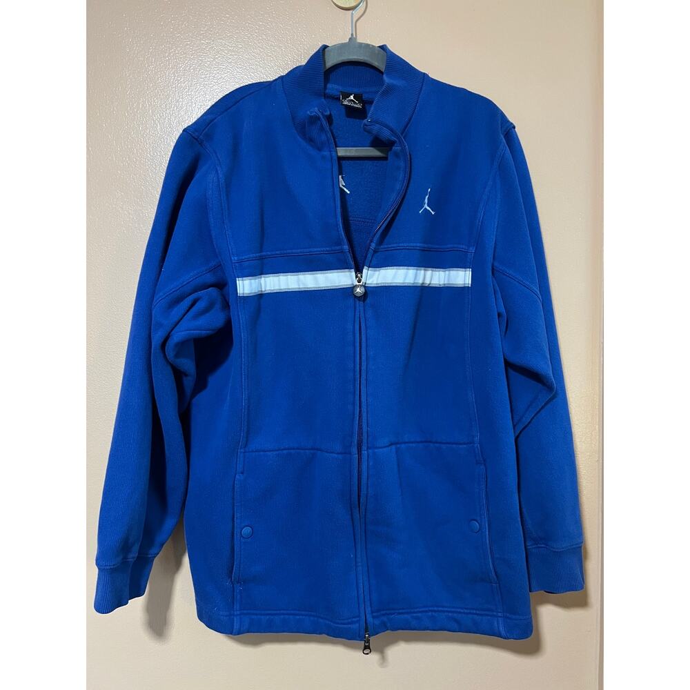 Jordan Brand Jumpman Royal Blue Full-Zip Fleece Jacket Mens Size M 2000s Nike